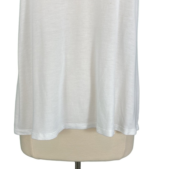 Liz Claiborne Petite White Mesh Front Sleeveless Top - Picture 4 of 16